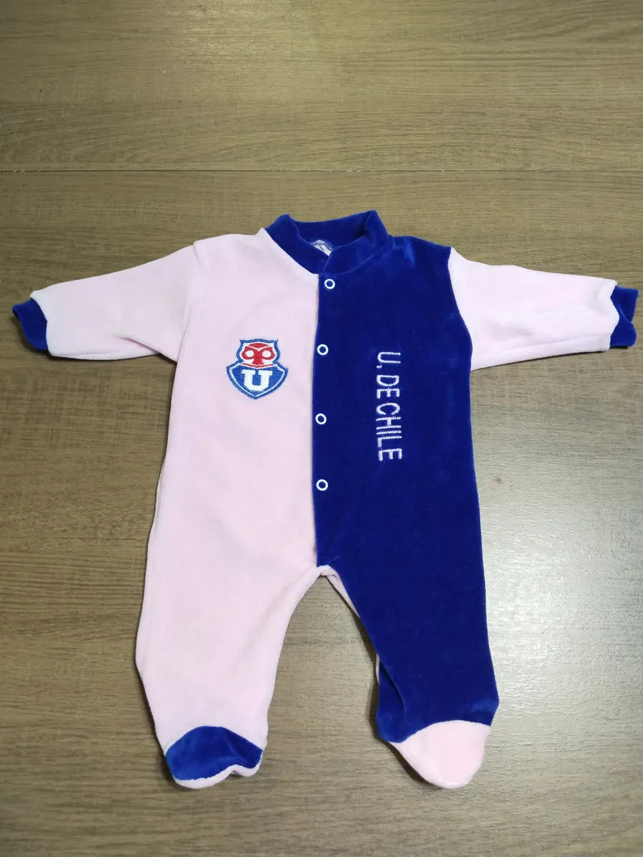Enterito Bebé Plush  3 piezas U. De Chile NIÑA Personalizado 0-3 MESES