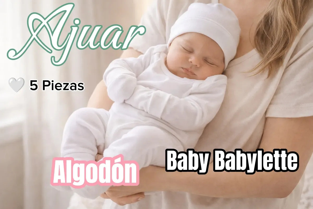 Ajuar Bebé Niño 18 Piezas 0-3 Meses 100% Algodón Babylette