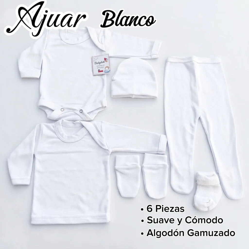 Ajuar Bebé Niño 18 Piezas 0-3 Meses 100% Algodón Babylette