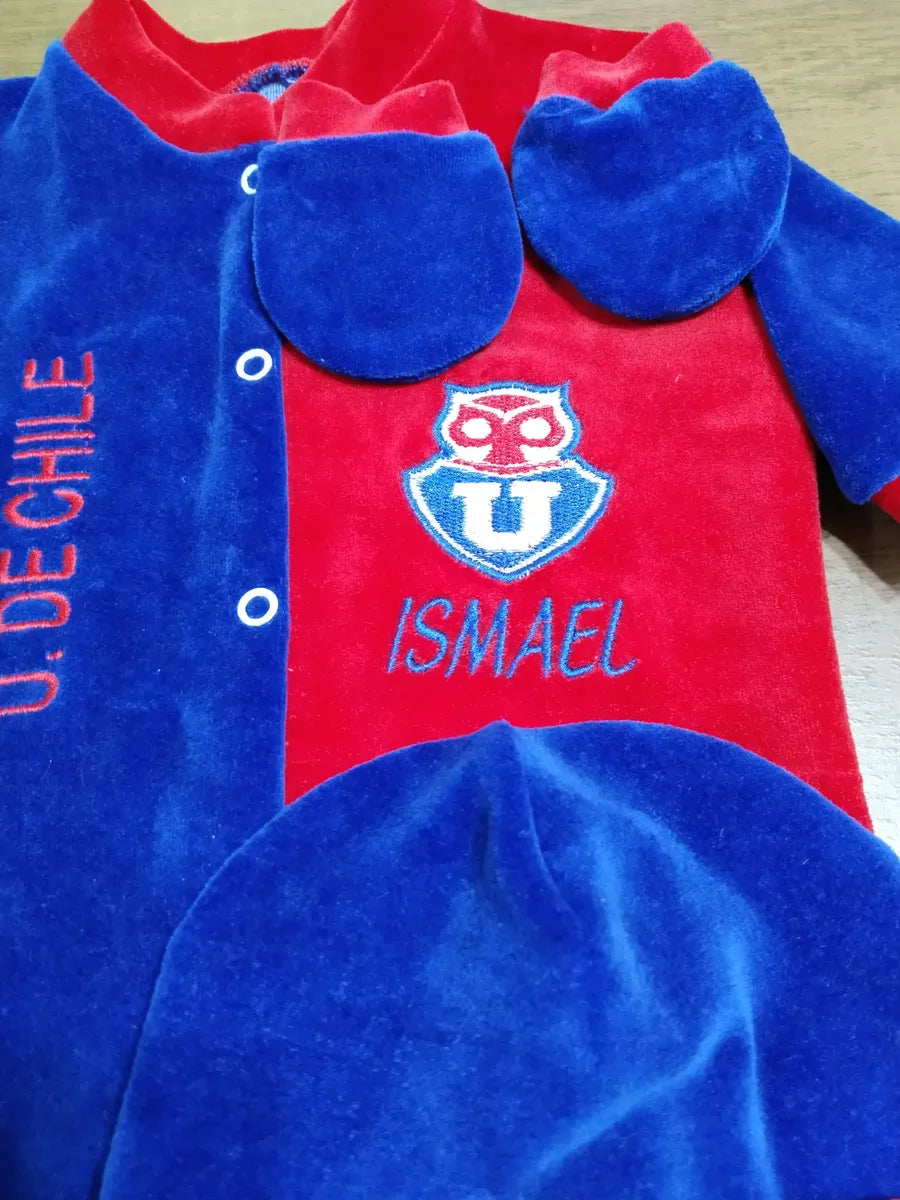 Enterito Bebé Plush 3 piezas U. De Chile Personalizado