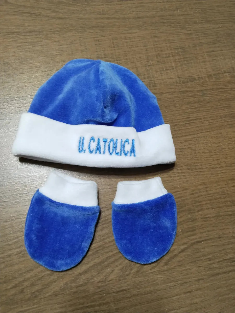 OSITO PLUSH 3 PIEZAS PERSONALIZADO U. CATOLICA 3-6 MESES