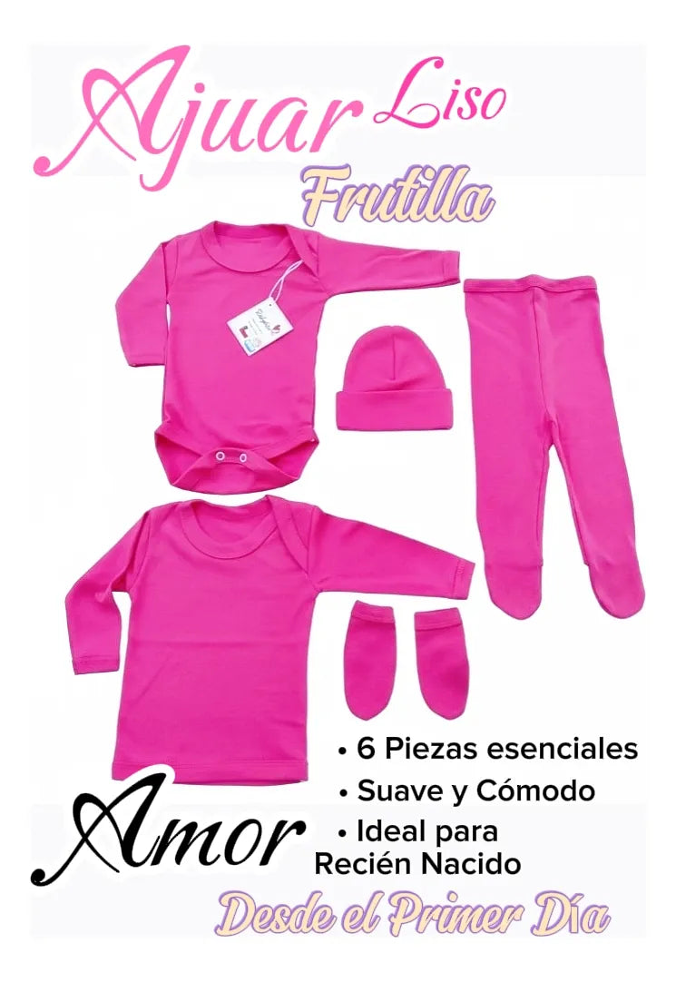 Ajuar Bebé Niña 18 Piezas 0-3 Meses 100% Algodón Babylette