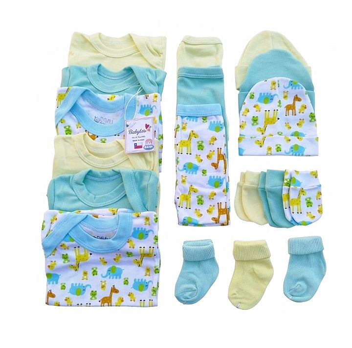 Ajuar Bebé Niño 18 Piezas 0-3 Meses 100% Algodón Babylette