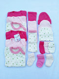 Ajuar Bebé Niña 18 Piezas 0-3 Meses 100% Algodón Babylette