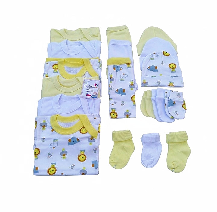 Ajuar Bebé Niño 18 Piezas 0-3 Meses 100% Algodón Babylette