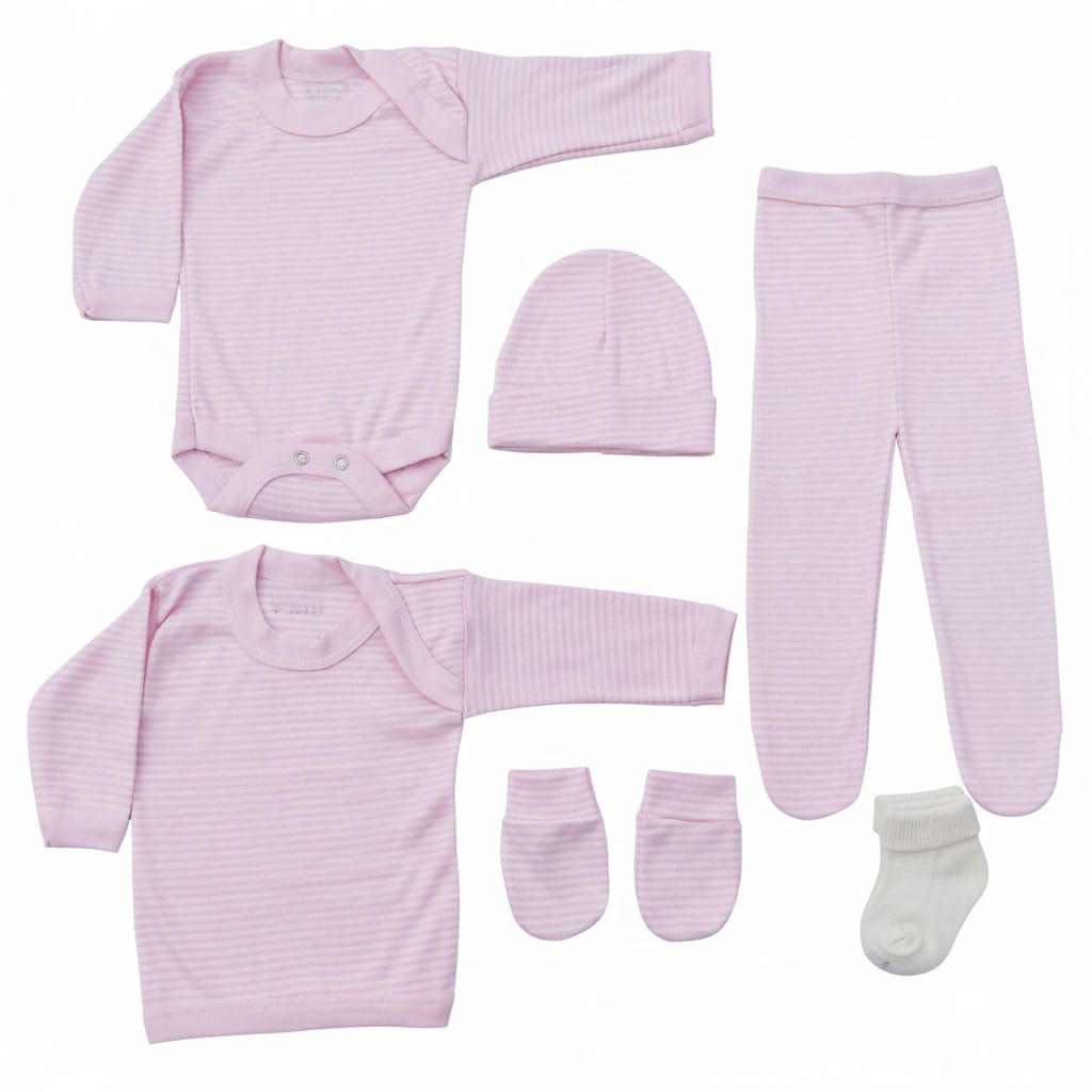 Ajuar Bebé Niña 18 Piezas 0-3 Meses 100% Algodón Babylette
